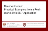 Bean Validation: Practical Examples from a Real- World Java EE 7 ...