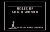 ROLES OF MEN & WOMEN - Immanuel Bible Church