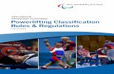 Powerlifting Classification Rules & Regulations