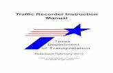 Traffic Recorder Instruction Manual