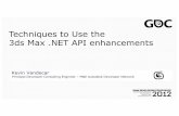 Techniques to Use the 3ds Max .NET API enhancements