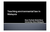 Teaching environmental law in Malaysia