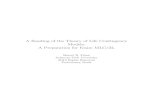 A Reading of the Theory of Life Contingency Models: A Preparation ...