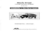 Mock Trial Script – Goldilocks v. The Three Bears