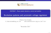 Excitation systems and automatic voltage regulators