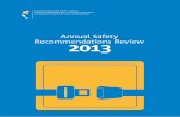 2013 Annual Safety Recommendations Review