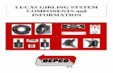 LUCAS GIRLING SYSTEM COMPONENTS and INFORMATION