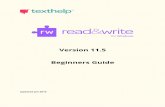 Version 11.5 Beginners Guide - Texthelp