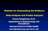Meta-Analyses and Pooled - Harvard School of Public Health