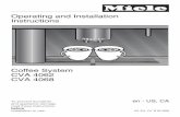 Operating and Installation Instructions Coffee System CVA 4062 ...