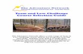 Team and Low Challenge Course Selection Guide