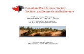 CWSS-SCM Annual Meeting Registration Package for Moncton NB