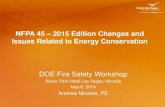 NFPA 45 – 2015 Edition Changes and Issues Related to