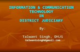 Information & Communication Technology in District Judiciary