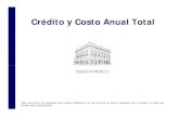 Crédito y Costo Anual Total (CAT)