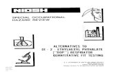 NIOSH Special Occupational Hazard Review: Alternatives to Di-2 ...