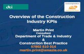 Overview of the Construction Industry KPIs