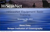 HiSeasNet Equipment Basic Training