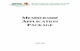 MFDA Membership Application Package