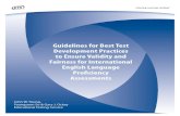 Guidelines for Best Test Development Practices to Ensure Validity ...