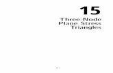 15 Three-Node Plane Stress Triangles