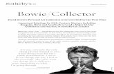 David Bowie's Personal Art Collection to be Unveiled