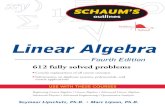 Schaum's Outline of Linear Algebra (4th Edition)