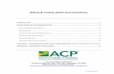 Billing & Coding Adult Immunizations