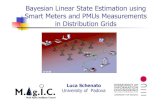 Bayesian linear state estimation using smart meteres and PMU ...
