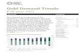 Gold Demand Trends Full Year 2013