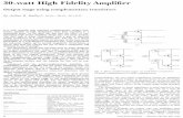 30-watt High Fidelity Amplifier
