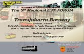 Impact of Transjakarta in public transportation system