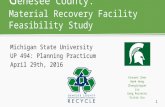 Genesee County: Material Recovery Facility Feasibility Study