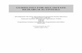 Guidelines for Multistate Research Activities