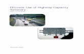 Efficient Use of Highway Capacity Summary