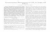 Ferroresonance phenomenon in CFE, its origin and effects
