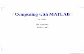 Computing with MATLAB