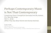 Comparing Hymns and Worship Songs on Divine and Human Activity