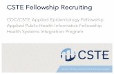 Council of State and Territorial Epidemiologists (CSTE) Fellowship ...