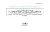 Independent system-wide evaluation of operational activities for ...