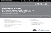 Evidence Brief: Effectiveness of Intensive Primary Care Programs ...