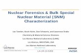 Nuclear Forensics & Bulk Special Nuclear Material (SNM ...