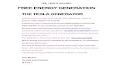 the tesla secret free energy generation the tesla generator