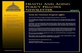 HEALTH AND AGING POLICY FELLOWS NEWSLETTER