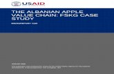 THE ALBANIAN APPLE VALUE CHAIN: FSKG CASE STUDY