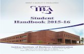 SIBA Student Hand Book 2015-16