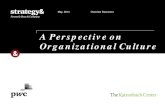 A Perspective on Organizational Culture