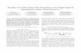 Studies on FIR Filter Pre-Emphasis for High-Speed Backplane Data ...