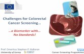 Challenges for colorectal cancer screening