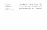 Estate Planning for Forest Landowners
